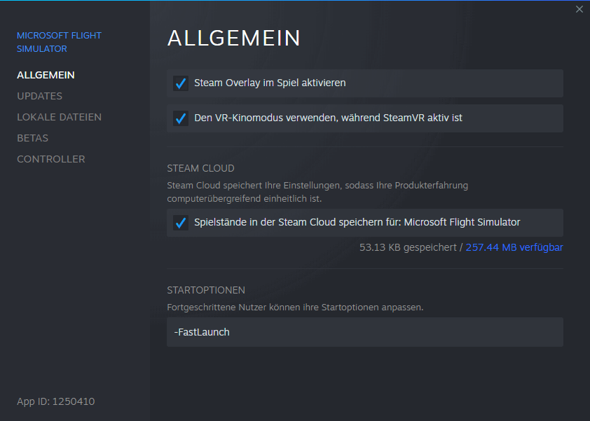 Eigenschaften Microsoft Flight Simulator, Bild von kaltokri, Gemeinfrei