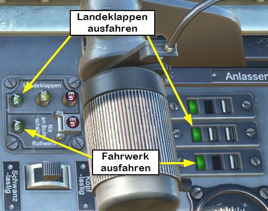 Landeplappen und Fahrwerk, Bild von kaltokri, Gemeinfrei