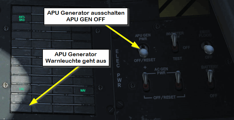 APU GEN OFF, Bild von kaltokri, Gemeinfrei