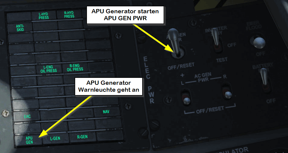 APU GEN PWR, Bild von kaltokri, Gemeinfrei