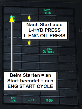 LEFT ENGINE WARN, Bild von kaltokri, Gemeinfrei