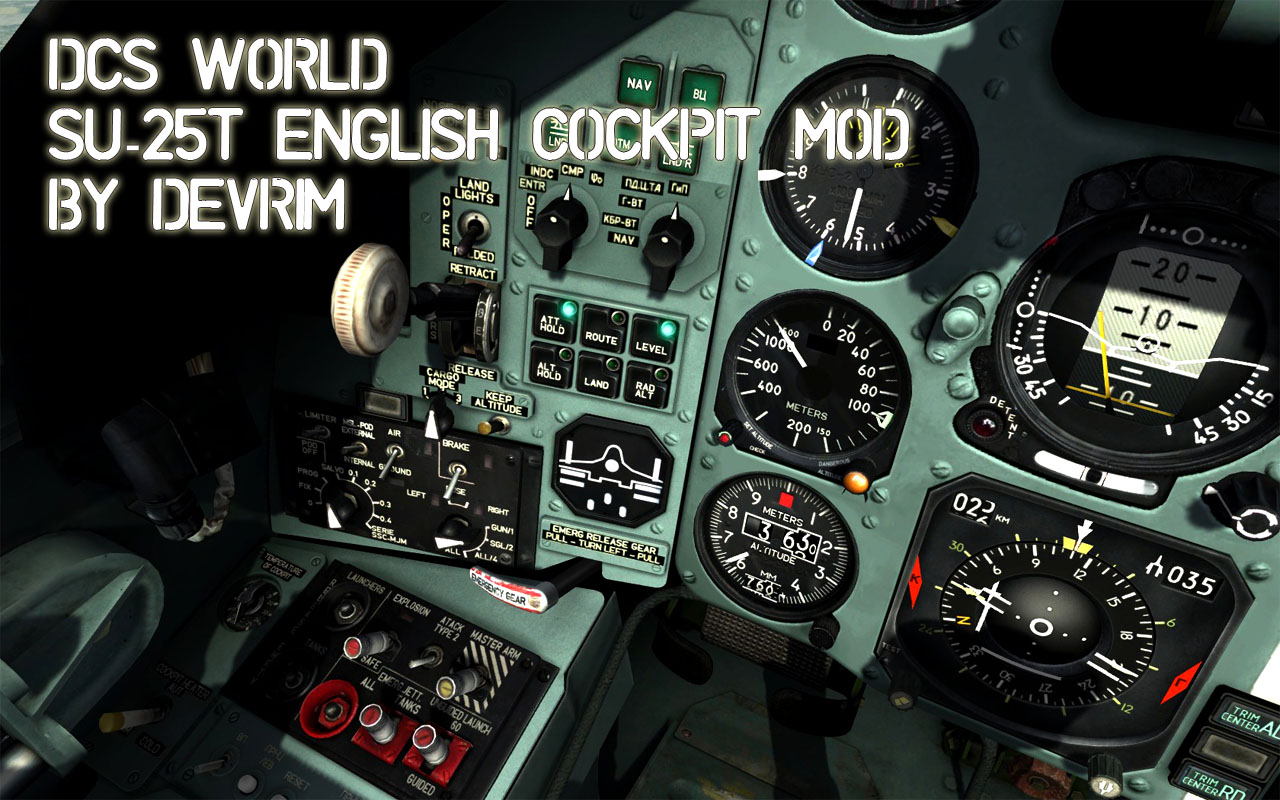 DCS: SU-25T Complete English Cockpit Mod, Freeware - Free version, Do Not Redistribute